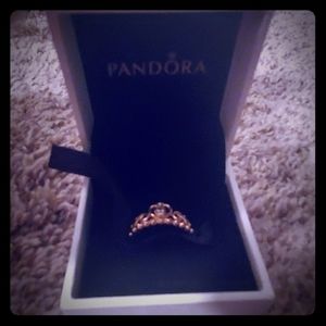 Pandora gold crown ring